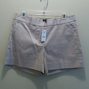 White House Black market  Studded Shorts